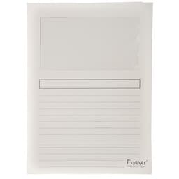 Lot de 16 Paquet 25 chemises à fenêtre forever 120g/m² - 22x31cm Blanc - Image principale