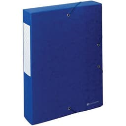 Lot de 10 boîtes exabox dos 60mm carte lustrée scotten A4 Bleu - Image principale