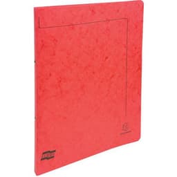 Lot de 10 classeurs 2 anneaux 15mm carte lustrée A4 Rouge - Image principale