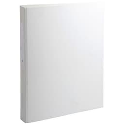 Lot de 10 classeurs rembordé PP 2 anneaux rond 25mm sur 3eme Blanc - Image principale