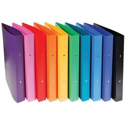 Set 20 classeurs 2 anneaux PP opaque A4 maxi Assortis - Image principale