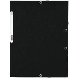 Lot de 50 Chemise à élastique 3 rabats carte lustrée 355gm² A4 Noir - Image principale