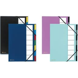 Trieur rigide ordonator dos extensible 7 compartiments noir - Image principale