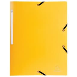 Lot de 50 chemises à élastique 3 rabats PP 5/10e opaque A4 Jaune - Image principale