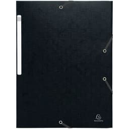 Lot de 25 chemises 3 rabats à élastiques maxi capacity Scotten ®A4 Noir - Image principale