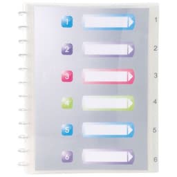 Lot de 4 Protège-documents amovibles à anneaux PP crystal 60 vues A4 - Image principale