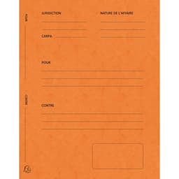 Lot de 5 paquets 25 dossiers plaidoirie "pour/contre" 25x32cm Orange - Image principale