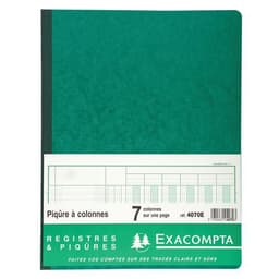 Piqûre 32x25cm 7 colonnes sur 1 page 33 lignes 80 pages - Image principale