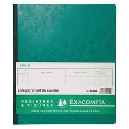 Piqûre 32x27cm enregistrement du courrier 26 lignes 80 pages - Image principale