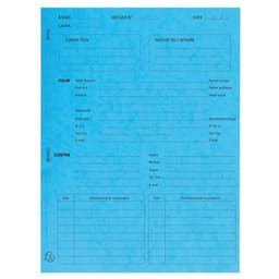 Lot de 5 paquets 25 dossiers procédure carte lustrée 25x32cm Turquoise - Image principale
