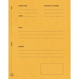 Lot de 5 paquets 25 dossiers plaidoirie "pour/contre" 25x32cm Jaune - Image principale