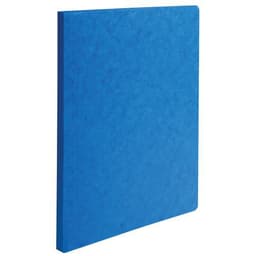 Lot de 50 chemises a dos rainé carte lustrée 400gm² - 24x32cm Bleu - Image principale