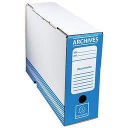 Boite archive dos 100mm carton ondulé couleurs - 25x34cm - Image 3