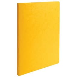 Lot de 50 chemises a dos rainé carte lustrée 400gm² - 24x32cm Jaune - Image principale