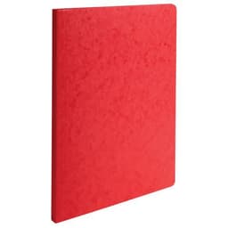 Lot de 50 chemises a dos rainé carte lustrée 400gm² - 24x32cm Rouge - Image principale