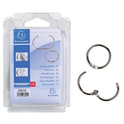 Lot de 10 Blister de 10 anneaux articulés - diamètre 25mm - Image principale