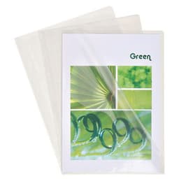 Lot de 10 Sachet 10 pochettes coin pvc résistante 13/100e A4 Cristal - Image principale