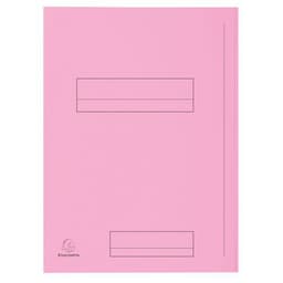 Lot de 5 paquets 50 chemises imprimées 2 rabats super 250 24x32cm Rose - Image principale
