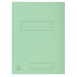Lot de 5 paquets 50 chemises imprimées 2 rabats super 250 24x32cm Vert - Image principale