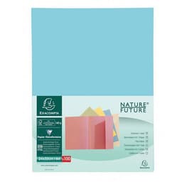 Lot de 5 paquets 100 chemises 1 rabat super 180 - 24x32cm Bleu clair - Image principale