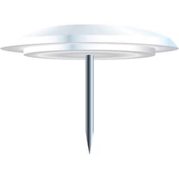 Boîte de 40 punaises pointe 7mm 10mm de diamètre blanc - Image principale