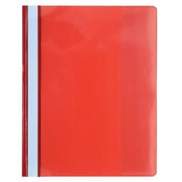 Lot de 10 chemises de présentation à lamelles pvc premium - a4 Rouge - Image principale