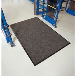 Tapis d'entrée polypropylène à chevrons 90 x 60 cm Anthracite - Image 3