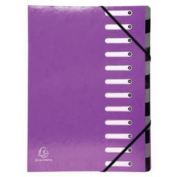 Lot de 6 trieurs harmonica iderama 12 compartiments Violet - Image principale