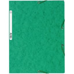 Chemise 3 rabats à élastiques carte lustrée 400G/M2 - A4 - Exacompta - Image 3