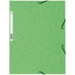 Lot de 25 chemises 3 rabats carte lustrée 400g/m2  A4 oeilleul - Image principale