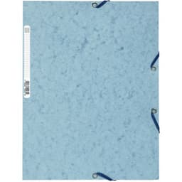 Lot de 25 chemises 3 rabats carte lustrée 400g/m2  A4 Gris tourterelle - Image principale