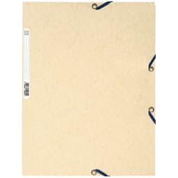 Lot de 25 chemises 3 rabats carte lustrée 400g/m2  A4 Ivoire - Image principale