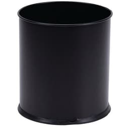 Corbeille à papier métal Noir - 8 L, 15 L ou 30 L - Manutan Expert - Image principale