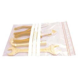 Sachet plastique à bandes blanches - 60 µm - Minigrip - Image 2