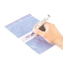 Sachet plastique à bandes blanches - 60 µm - Minigrip - Image 3