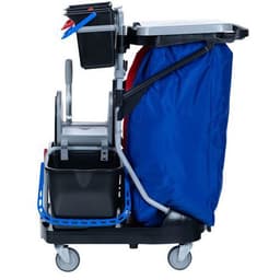 Chariot de lavage avec presse couvercle et sac plastifié - 2 seaux 4 L - Image 11