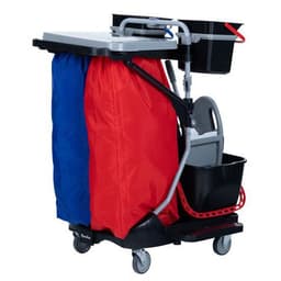 Chariot de lavage avec presse couvercle et sac plastifié - 2 seaux 4 L - Image 2
