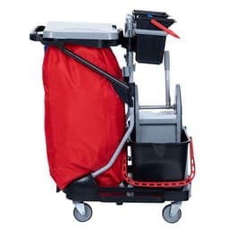 Chariot de lavage avec presse couvercle et sac plastifié - 2 seaux 4 L - Image 5