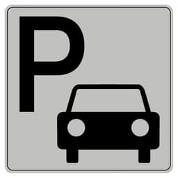 Panneau d’information standardisé ISO 7001 'parking' - Image principale