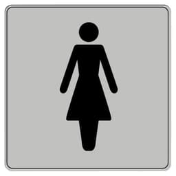 Pictogramme en polystyrène ISO 7001 - Toilette femmes - Image principale