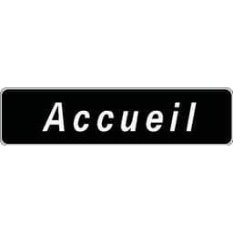 Panneau directionnel standard - Accueil - Longueur 500 mm - Image 2