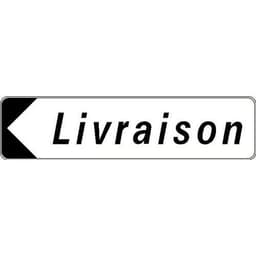 Panneau directionnel standard - Livraison - Longueur 500 mm - Image principale