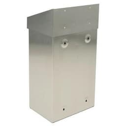 Poubelle métallique - 50 L - 38 x 68 x 25 cm Gris - Image 2