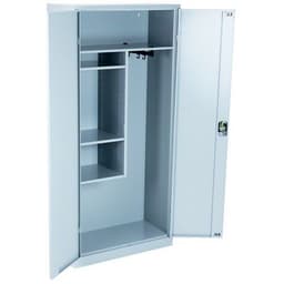 Armoire d'entretien grande largeur coloris gris - Image 6