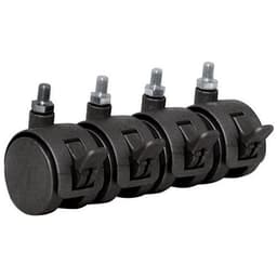 Lot de 4 roulettes pivotantes pour penderie Montana - Noir - Image principale