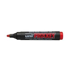 Marqueur permanent Prockey Uni-ball pointe biseautée - rouge - Image principale