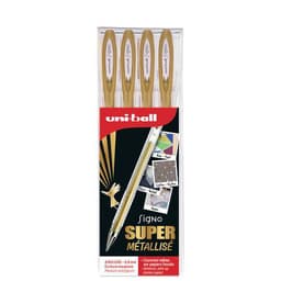 Stylo Gel fantaisie Uni-ball Signo (Pochette de 4) - Or - Image principale