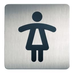 Plaque signalétique acier toilettes dames - Image principale
