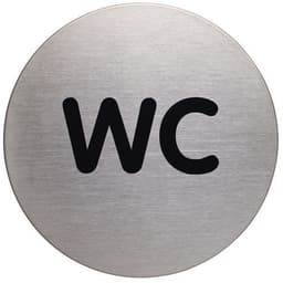 Plaque signalétique acier WC - Image principale