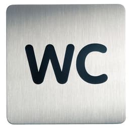 Plaque signalétique acier WC - Image principale